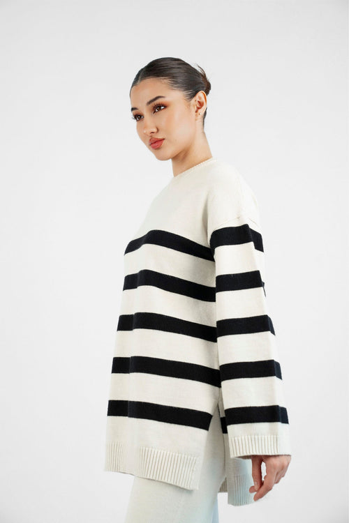 CLOUD KNIT SWEATER STRIPED